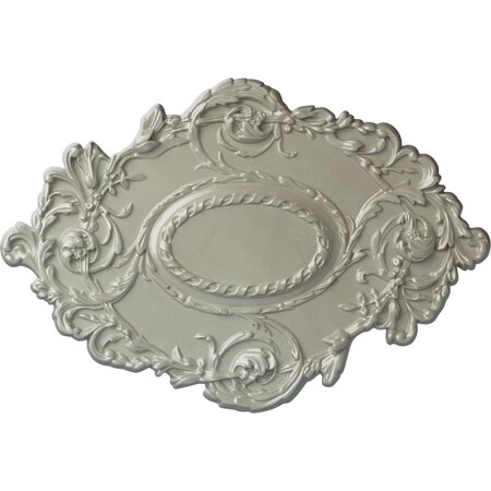 Kinsley Flowing Leaf Ceiling Medallion, Hand-Painted Flash Copper, 30 3/8"W x 20 3/4"H x 1"P